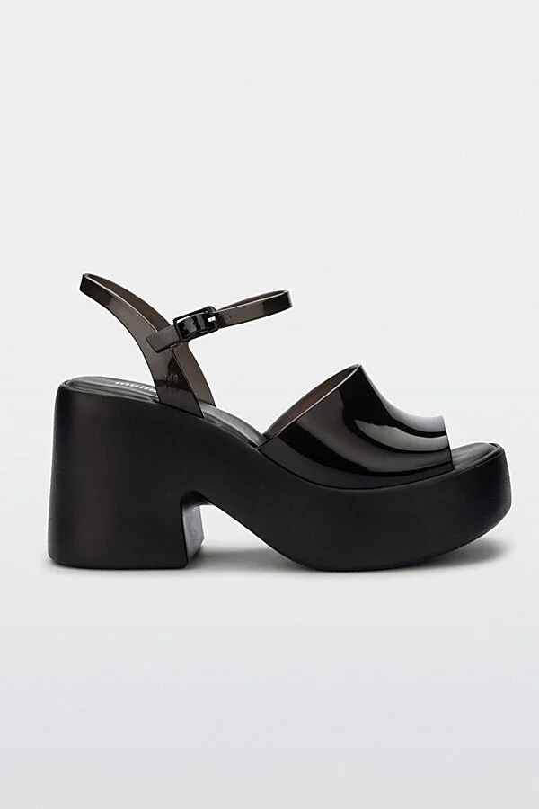 Melissa Lina Jelly Platform Heel in Black