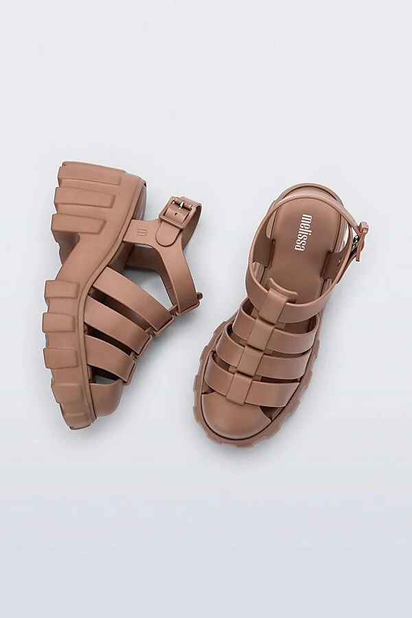 Melissa Megan Jelly Platform Fisherman Sandal in Brown - Image 2
