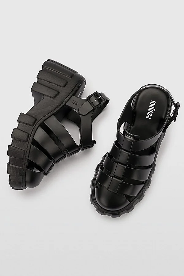 Melissa Megan Jelly Platform Fisherman Sandal in Brown - Image 4
