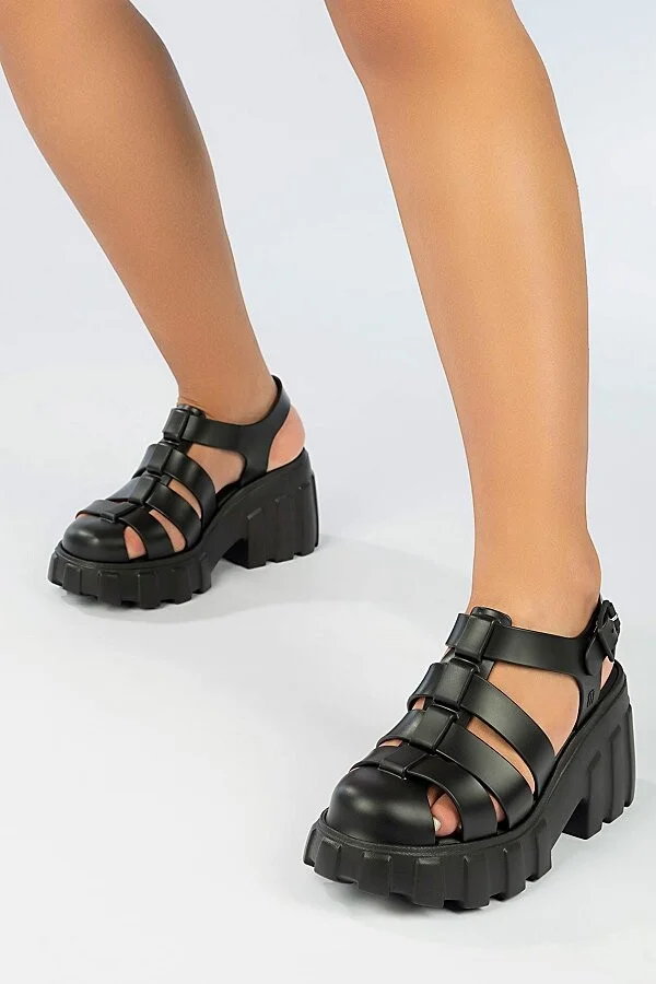 Melissa Megan Jelly Platform Fisherman Sandal in Brown - Image 6