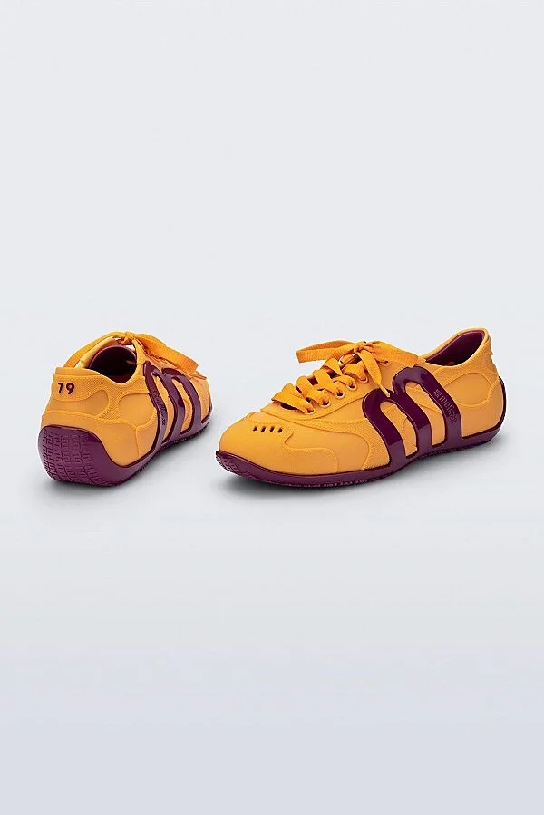 Melissa Motion Jelly Sneaker in Pink/Yellow - Image 3