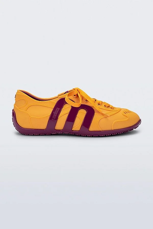 Melissa Motion Jelly Sneaker in Pink/Yellow