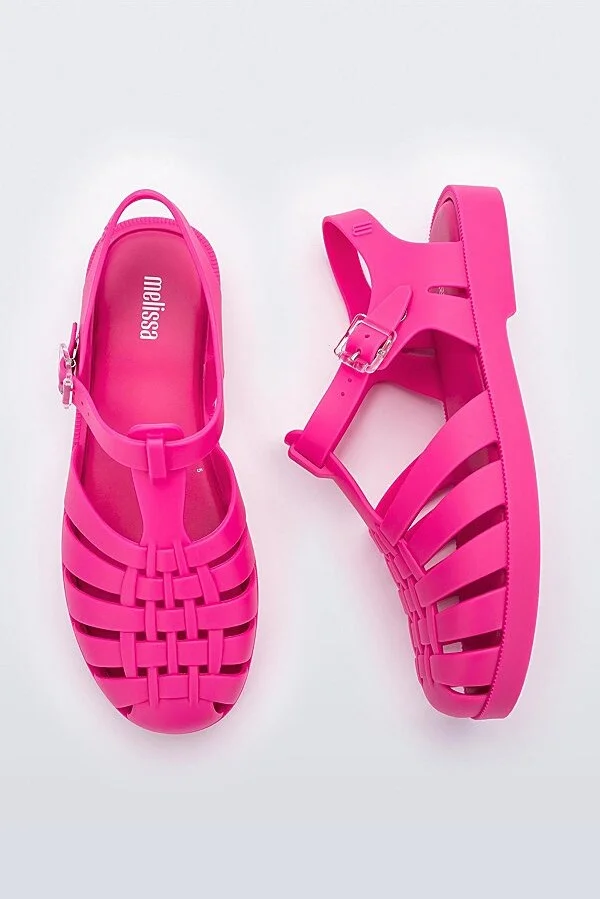 Melissa Possession Jelly Fisherman Sandal in Hot Pink - Image 3