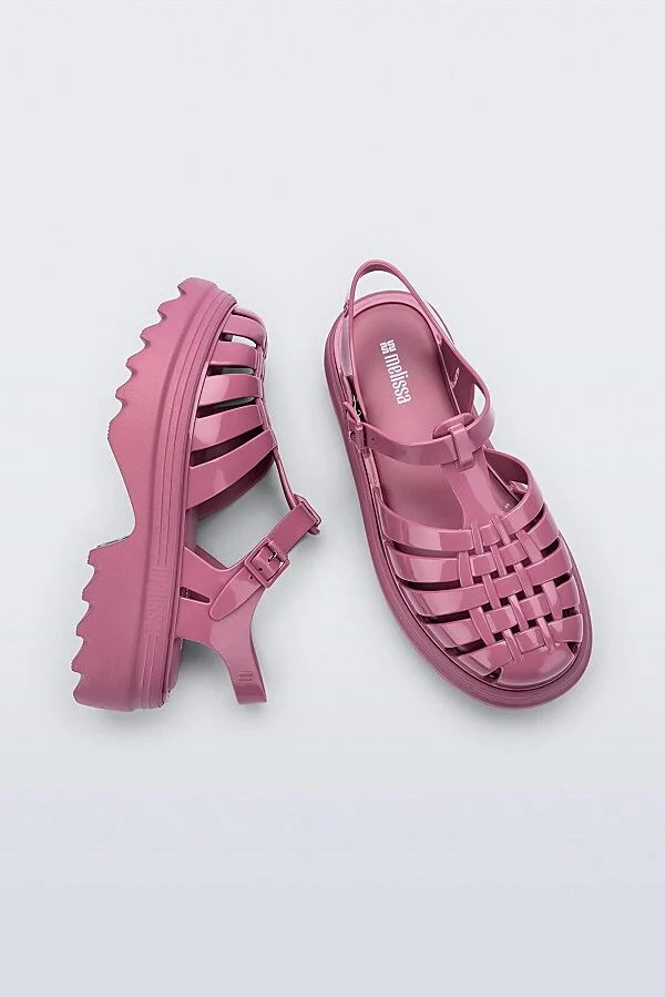 Melissa Possession Platform Fisherman Sandal in Transparent Brown - Image 6