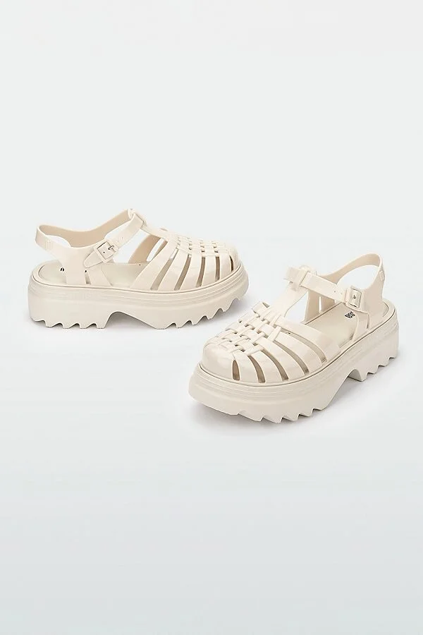 Melissa Possession Platform Fisherman Sandal in Transparent Brown - Image 10