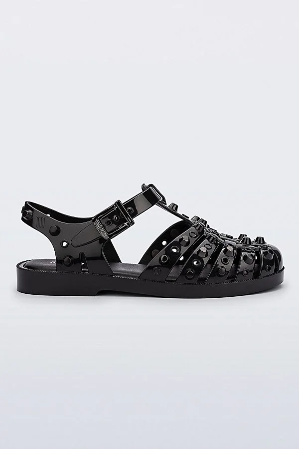 Melissa Possession Studs Sandal in Black/Dark Grey