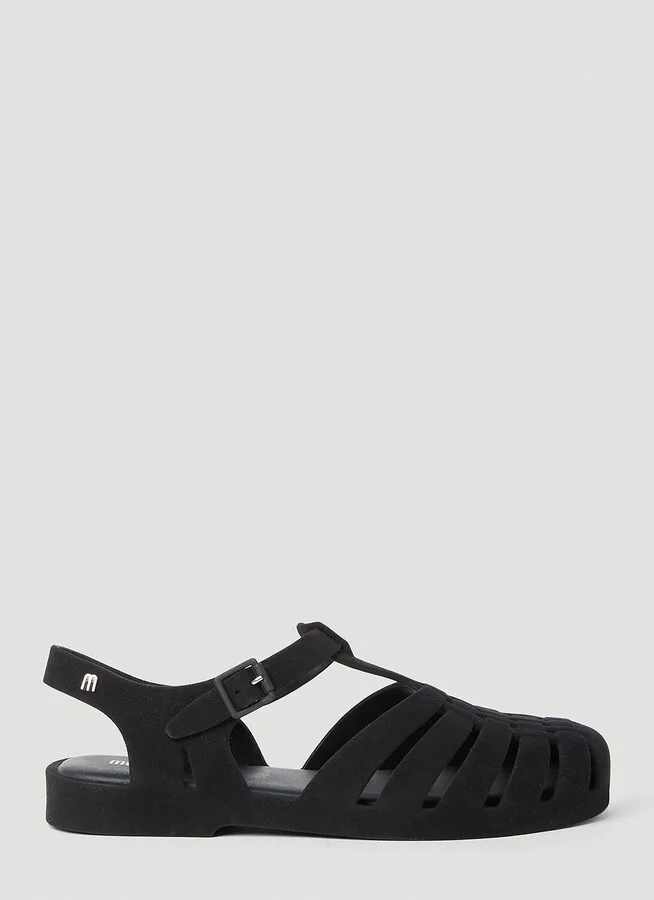 Melissa Possession Velvet Sandals - Woman Sandals Black Eu - 37