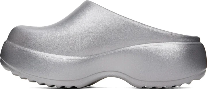 Melissa Silver Free Clog Platform Loafers - Image 3