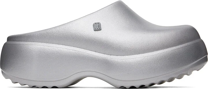 Melissa Silver Free Clog Platform Loafers