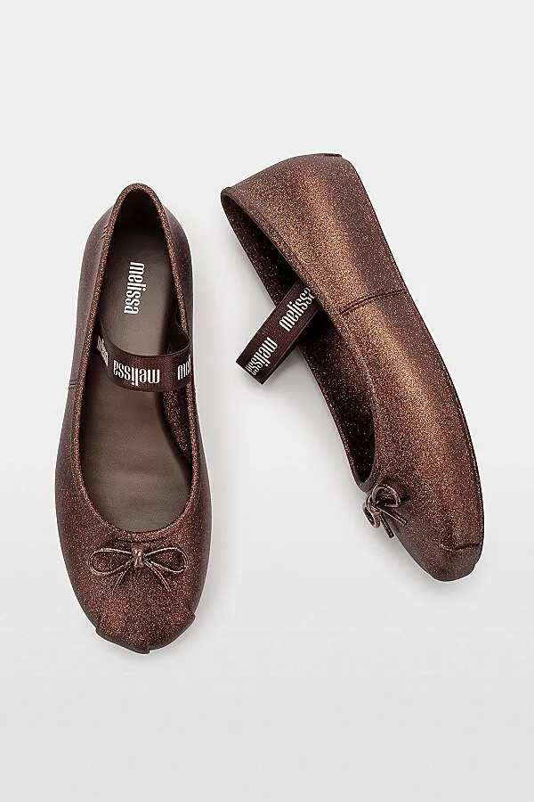 Melissa Sophie Jelly Ballerina Flat in Pearly White - Image 8
