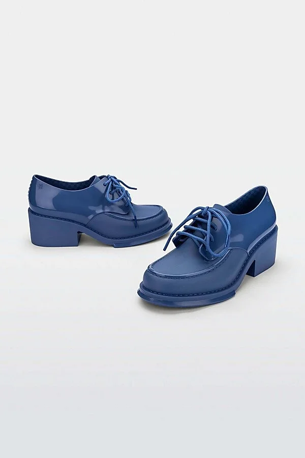 Melissa Tailor Jelly Heeled Oxford in Blue - Image 3