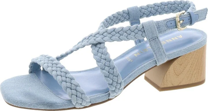 meliza Womens Slip On Buckle Slingback Sandals