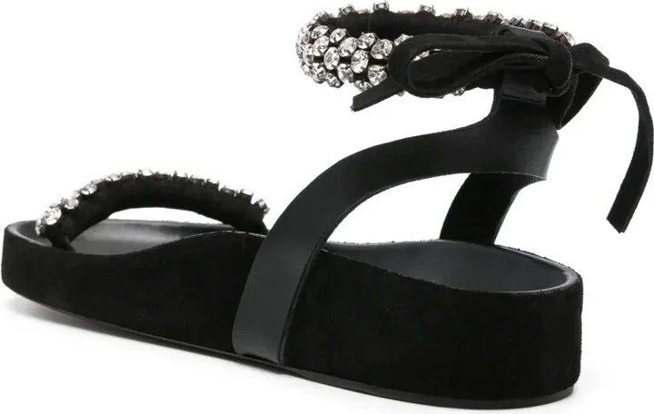 Mellan crystal-embellished suede sandals - Image 3