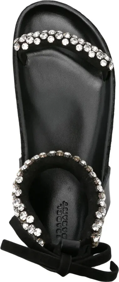 Mellan crystal-embellished suede sandals - Image 4