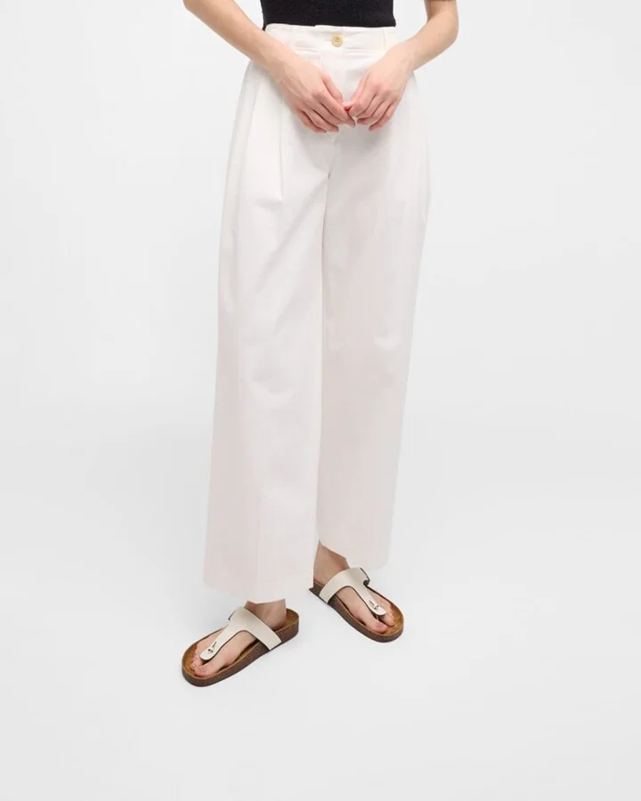Mellow Leather Buckle Thong Sandals - Image 8