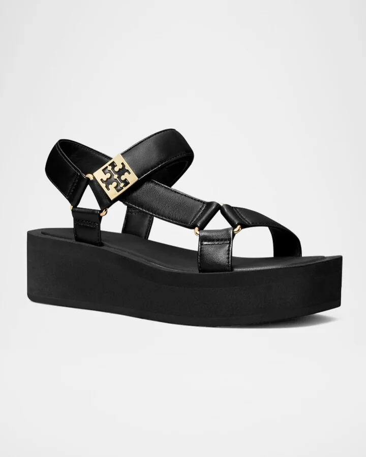 Mellow Leather Grip Platform Sandals - Image 2