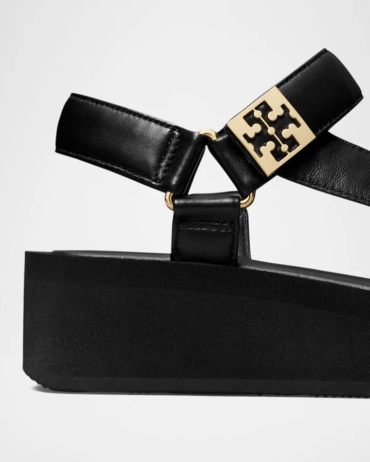 Mellow Leather Grip Platform Sandals - Image 3