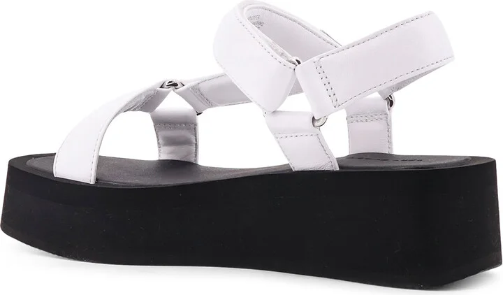 Mellow Leather Wedge Sandals - Image 3