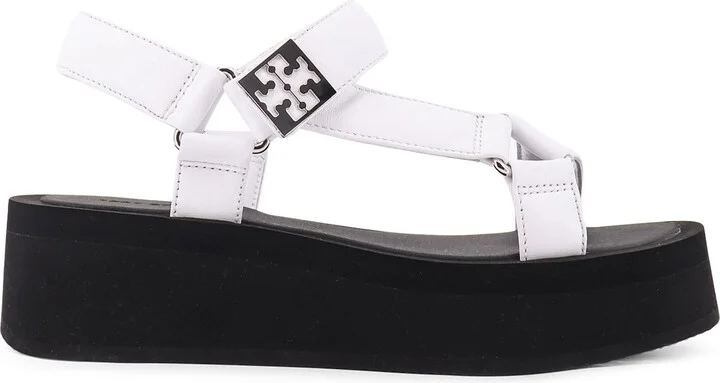 Mellow Leather Wedge Sandals