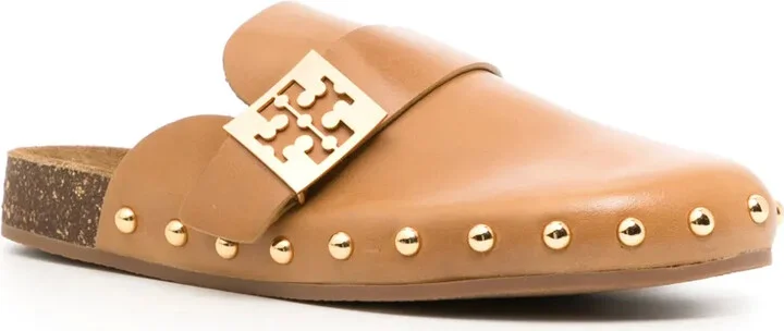 Mellow logo-plaque leather mules - Image 2