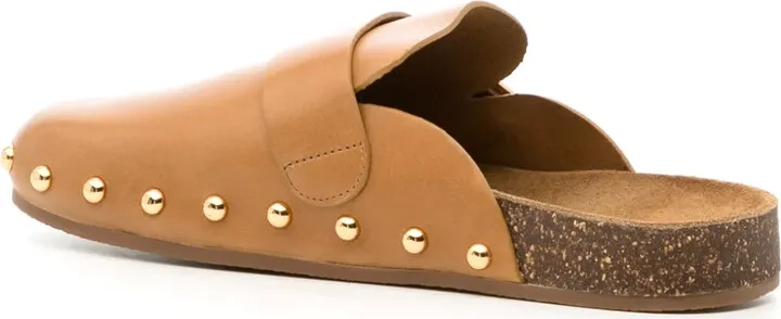 Mellow logo-plaque leather mules - Image 3