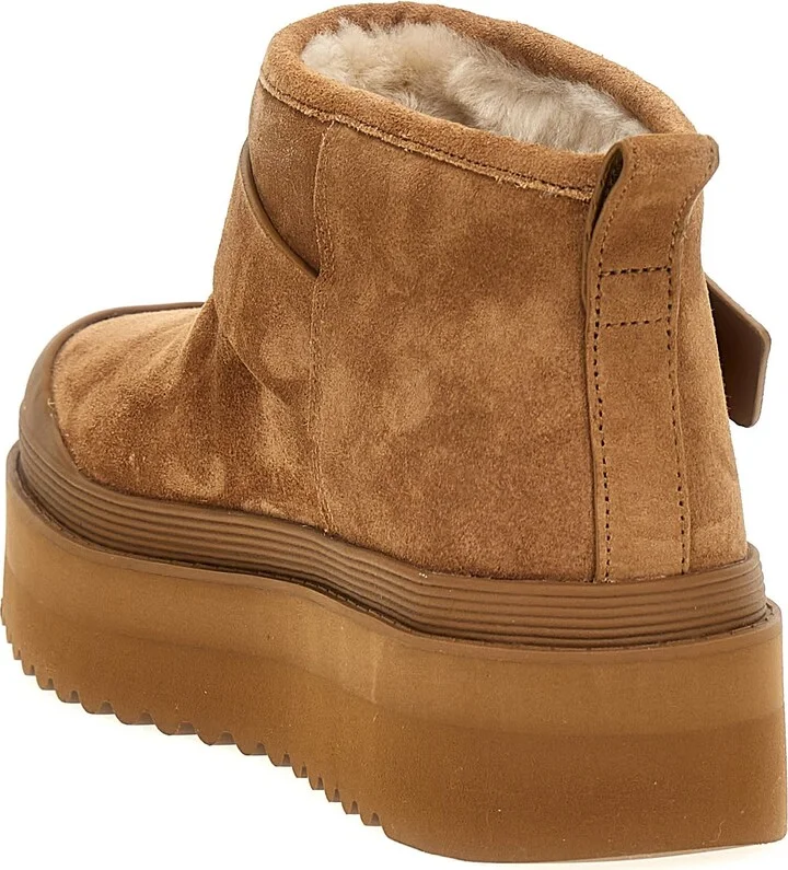 'mellow Shearling Platform' Ankle Boots - Image 3