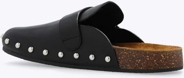 Mellow Studded Leather Flat Mules - Image 2