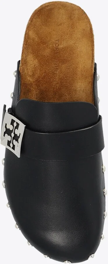 Mellow Studded Leather Flat Mules - Image 3
