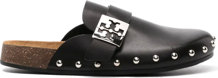 Mellow studded leather slippers
