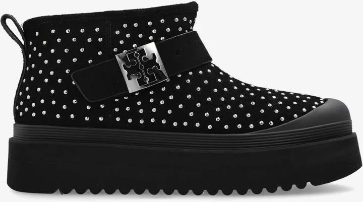 Mellow Studded Platform Ankle Boots