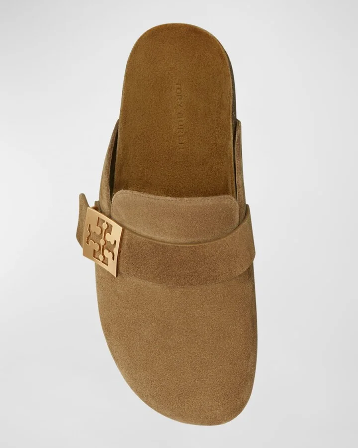 Mellow Suede Buckle Slide Mules - Image 4