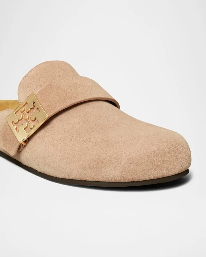 Mellow Suede Buckle Slide Mules - Image 7