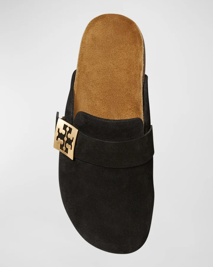 Mellow Suede Buckle Slide Mules - Image 11