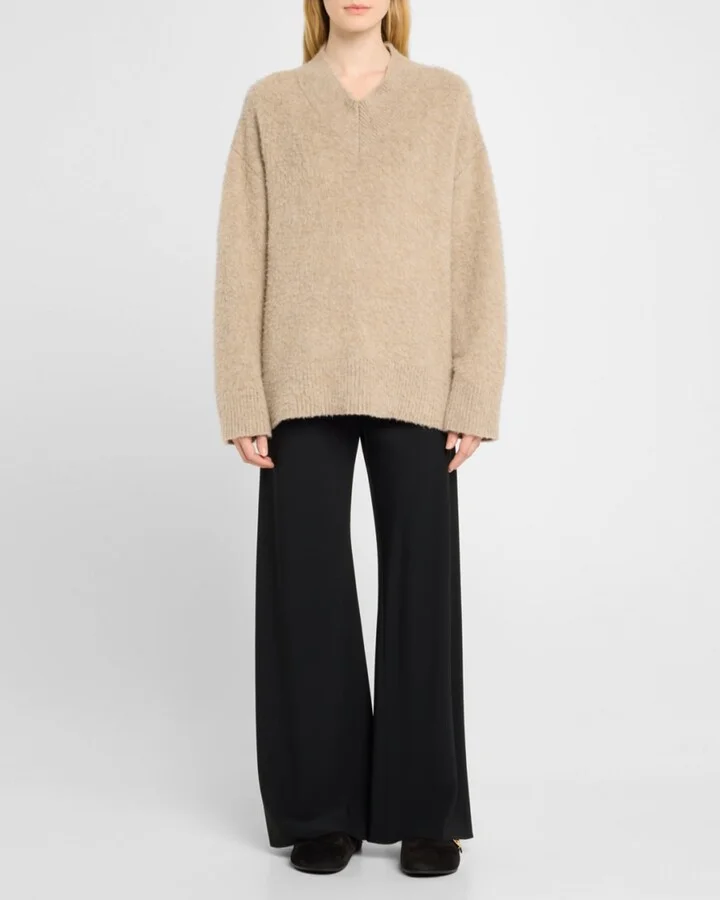 Mellow Suede Shearling Buckle Loafer Mules - Image 9