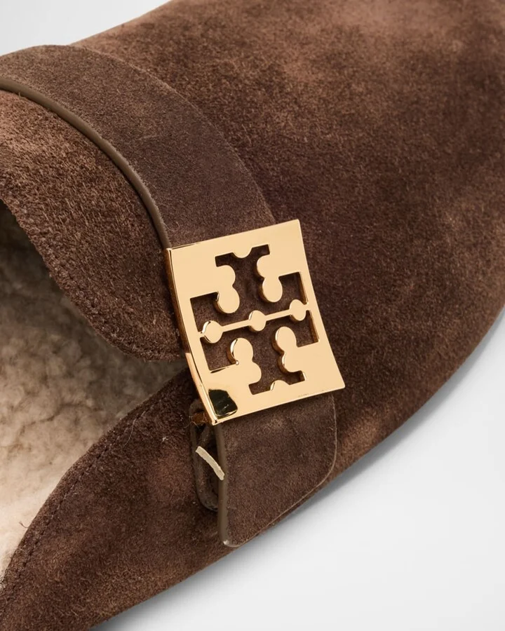 Mellow Suede Shearling Mules - Image 3