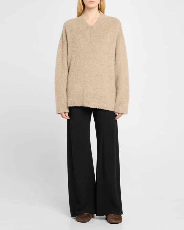 Mellow Suede Shearling Mules - Image 5
