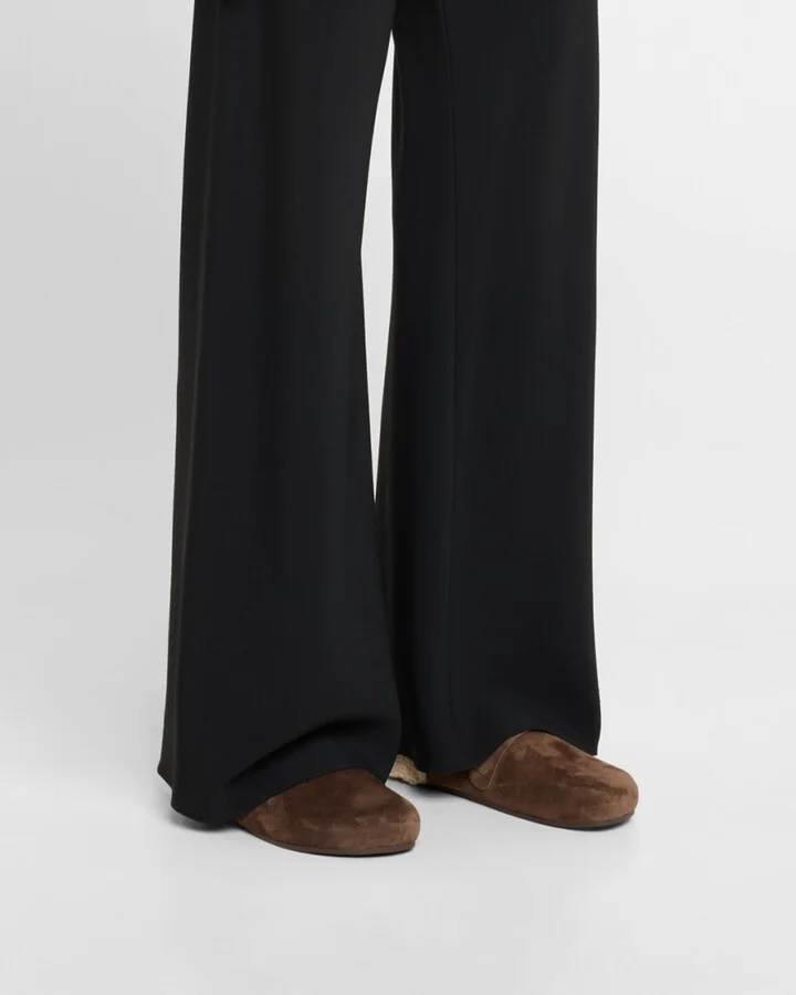 Mellow Suede Shearling Mules - Image 7