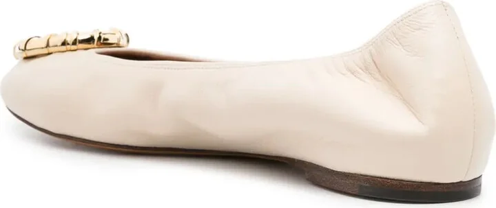 Melodie leather ballerina shoes - Image 3