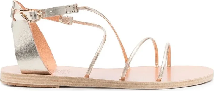 Meloivia metallic-effect sandals