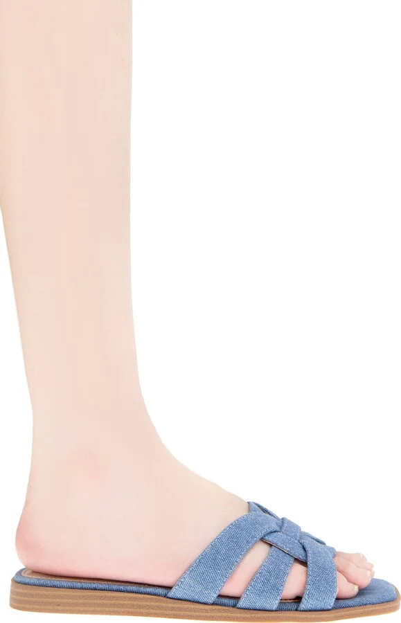 Meltem Square Toe Slide Sandal - Image 2