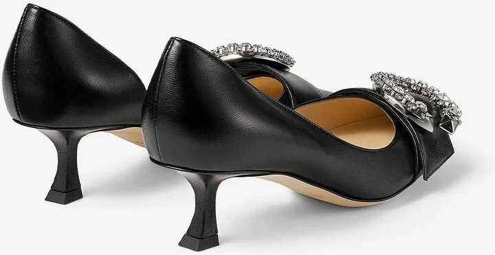 Melva Dorsay 50 Crystal Buckle Pumps - Image 2