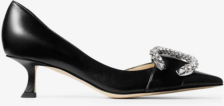 Melva Dorsay 50 Crystal Buckle Pumps