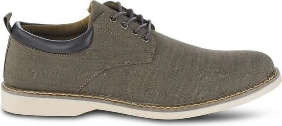 Members Only Men's Chambray Oxford Shoes--KHAKI - Image 2