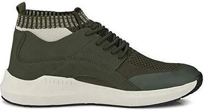Members Only Men's Knit Sock Mesh Fashion Sneaker - Gray - - Image 3