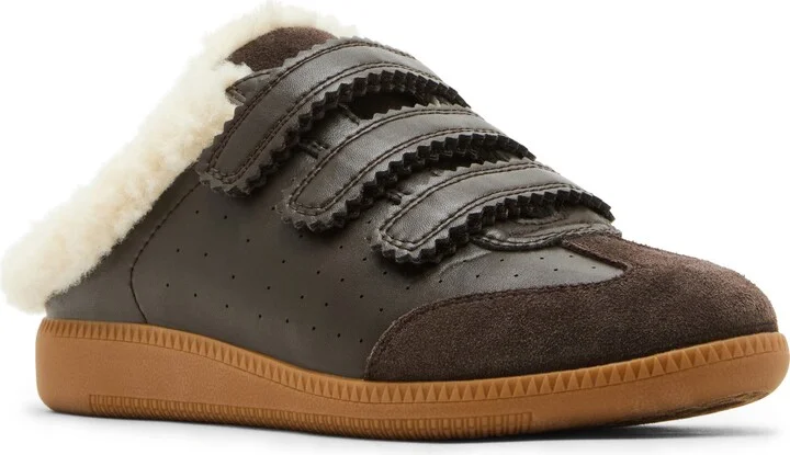 Memento Faux Shearling Lined Mule Sneaker