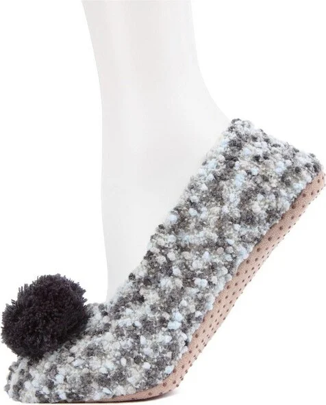Memoi Popcorn Pom-Pom Non-Slip Slippers Pink Mix S-M - Image 3