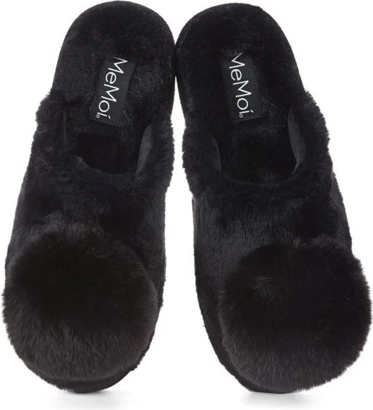 Memoi The Gloria Plush Pom-Pom Slippers Dusty Pink M - Image 3