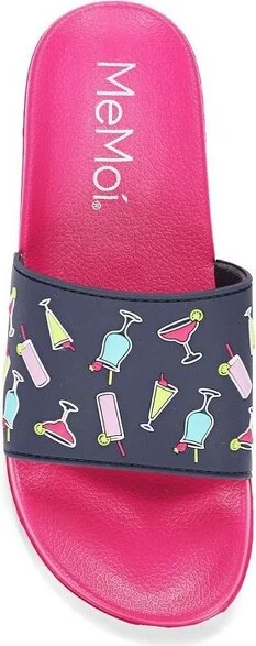Memoi Women's Martini Lightweight Slides Fuchsia M - Image 2