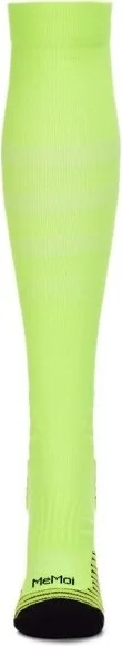 Memoi Women's Neon Performance Knee High Nylon Moderate Compression Socks Neon Yellow 9-11 - Image 2