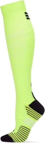 Memoi Women's Neon Performance Knee High Nylon Moderate Compression Socks Neon Yellow 9-11